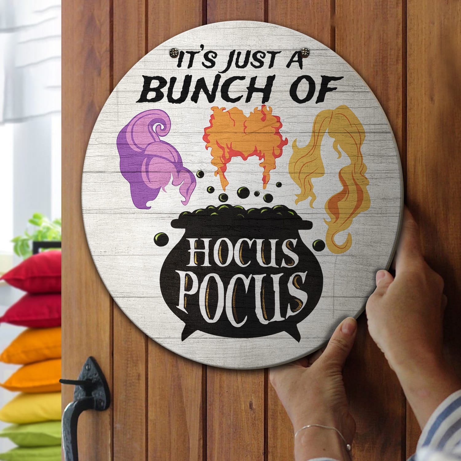 2. It’s Just A Bunch of Hocus Pocus(3) Door Sign Mockup 13