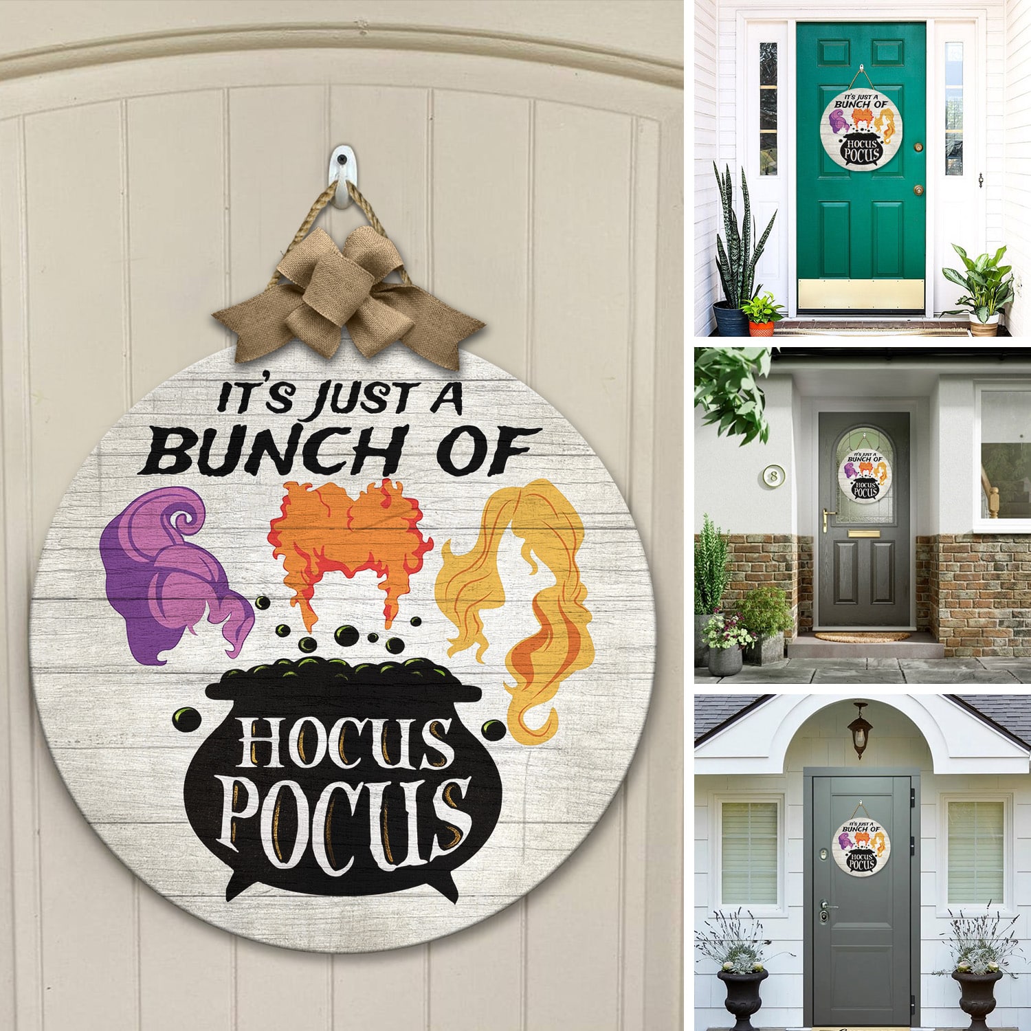 2. It’s Just A Bunch of Hocus Pocus(3) Door Sign Mockup 12