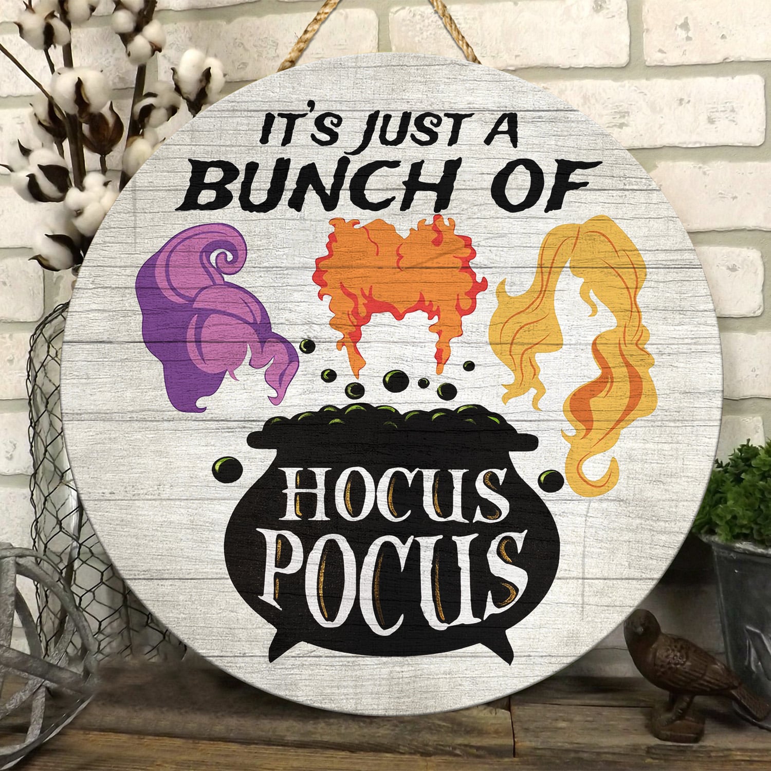 2. It’s Just A Bunch of Hocus Pocus(3) Door Sign Mockup 6