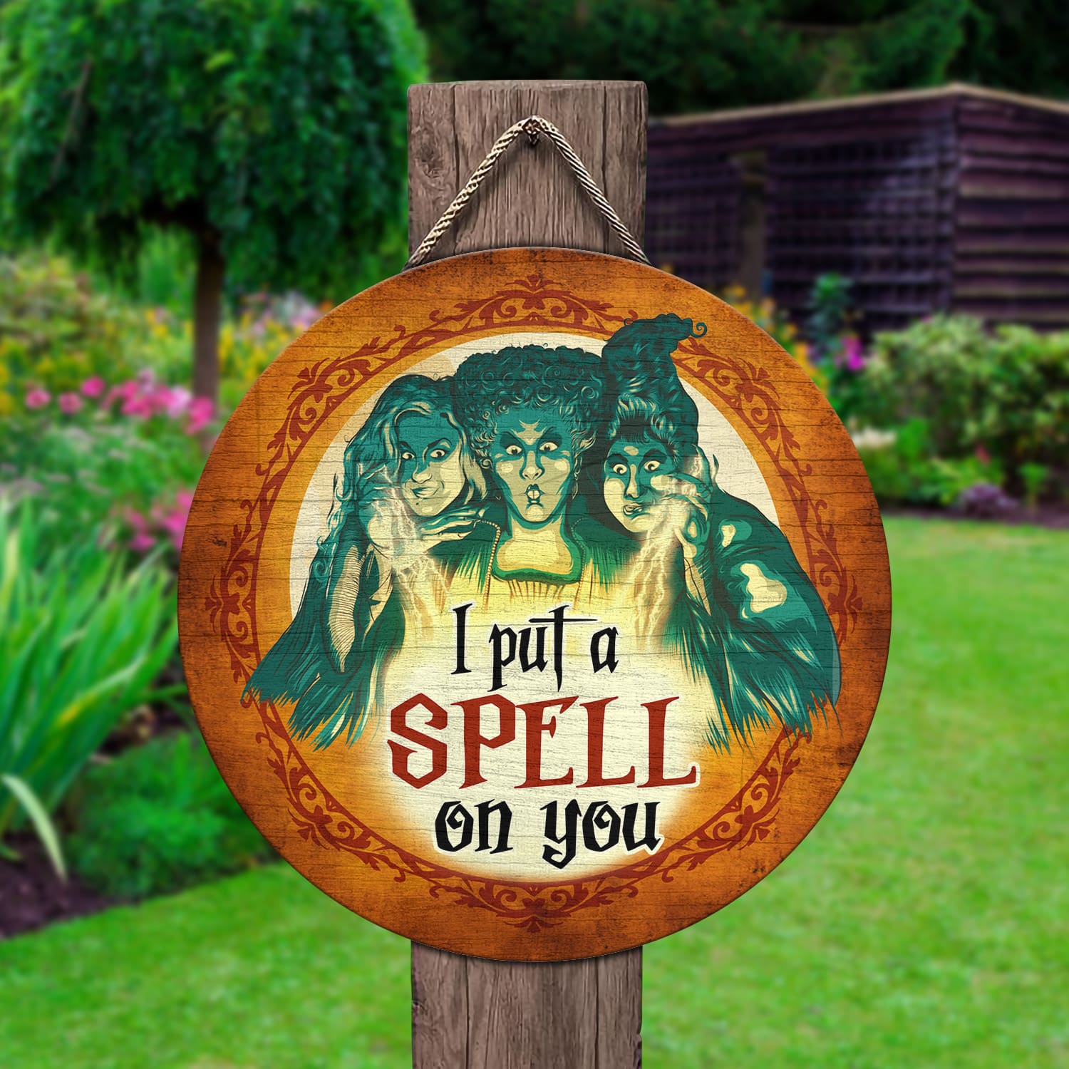 3. I Put A Spell On You(4) Door Sign Mockup 2