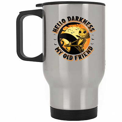 14 oz. Silver Travel Mug