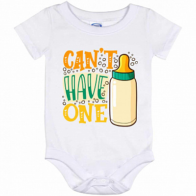 Can't Have One Milk Baby, White, Baby Onesie - 12 Month