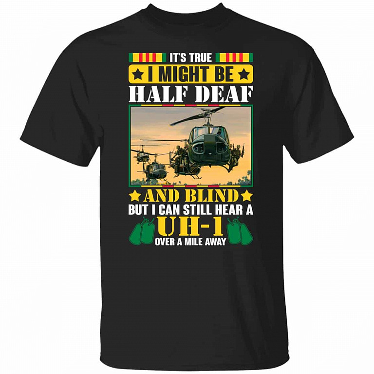 hear uh, Black, Unisex T-Shirt