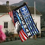 Veteran Us Navy Flag - United States Navy Veteran American Outdoor Decorative Garden Flag - House Flag