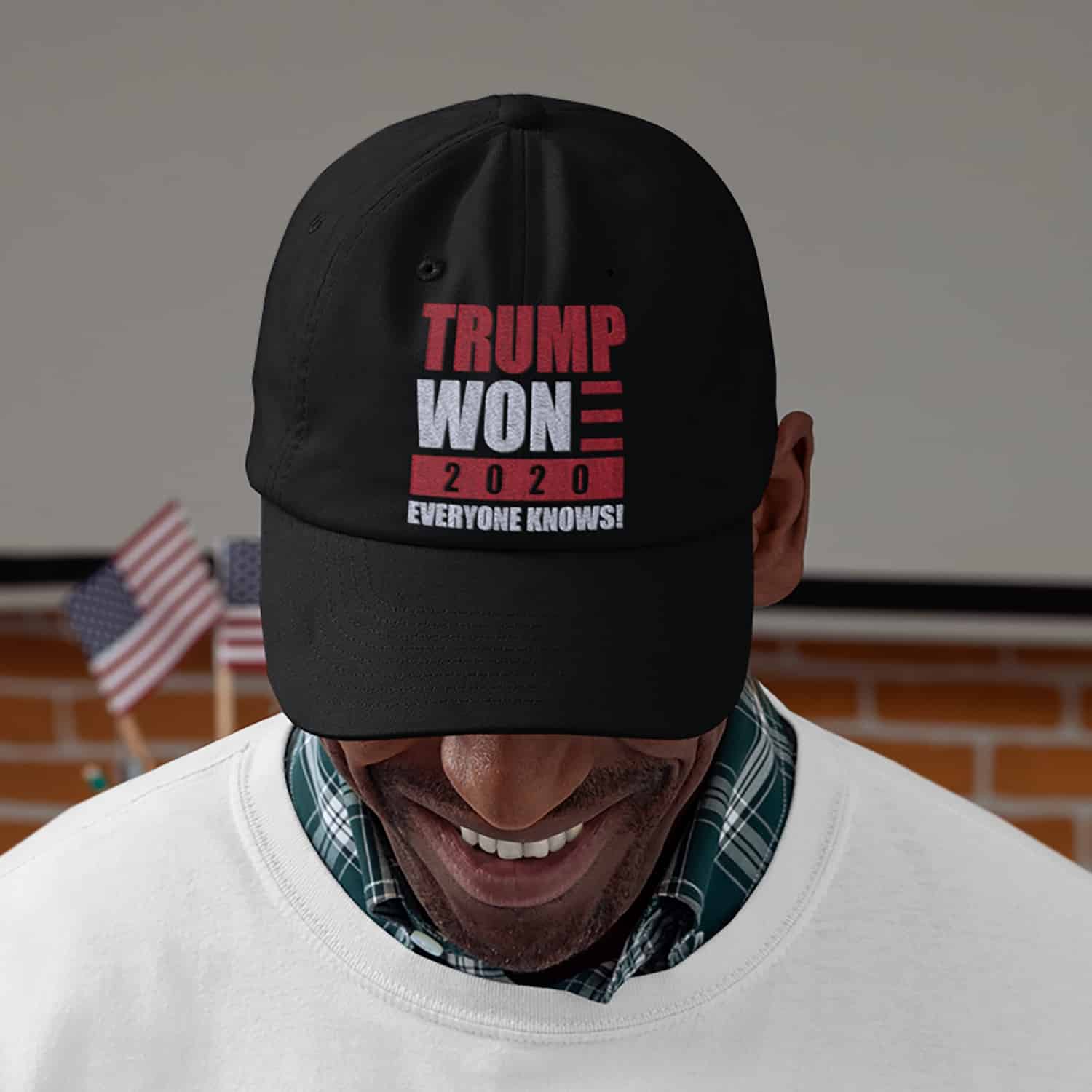 2LV. Trump Won 2020 Everyone Hat mk2
