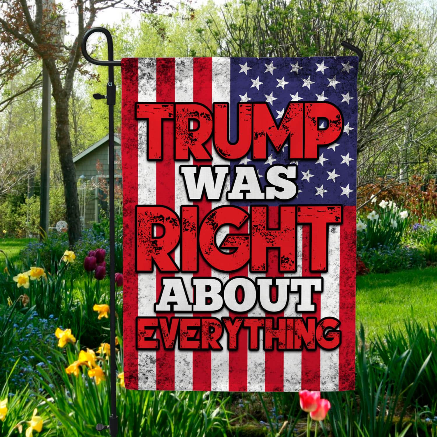 2UT. Trump Was Right (flag)_1 Garden Flag Mockup 5