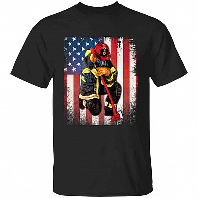 kneel, Black, Unisex T-Shirt