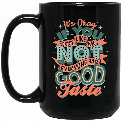 15 oz. Black Mug