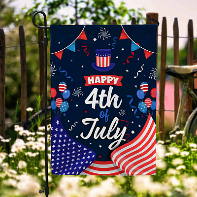 Happy 4th Of July Party Garden Flag - House Flag - Wall Flag