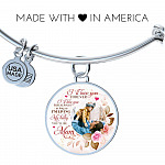 Personalized Photo I'll Love You Forever I'll Like You for Always From Mom Circle Pendant Necklace