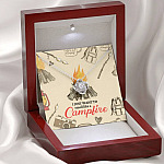 I Just Want To Smell Like A Camp Fire Love Knot Necklace - Camping Necklace
