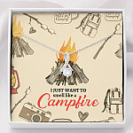 I Just Want To Smell Like A Camp Fire Alluring Beauty Necklace - Camping Necklace - Alluring Beauty Necklace I Just Want To Smell Like A Camp Fire Alluring Beauty Necklace - Camping Necklace - Alluring Beauty Necklace