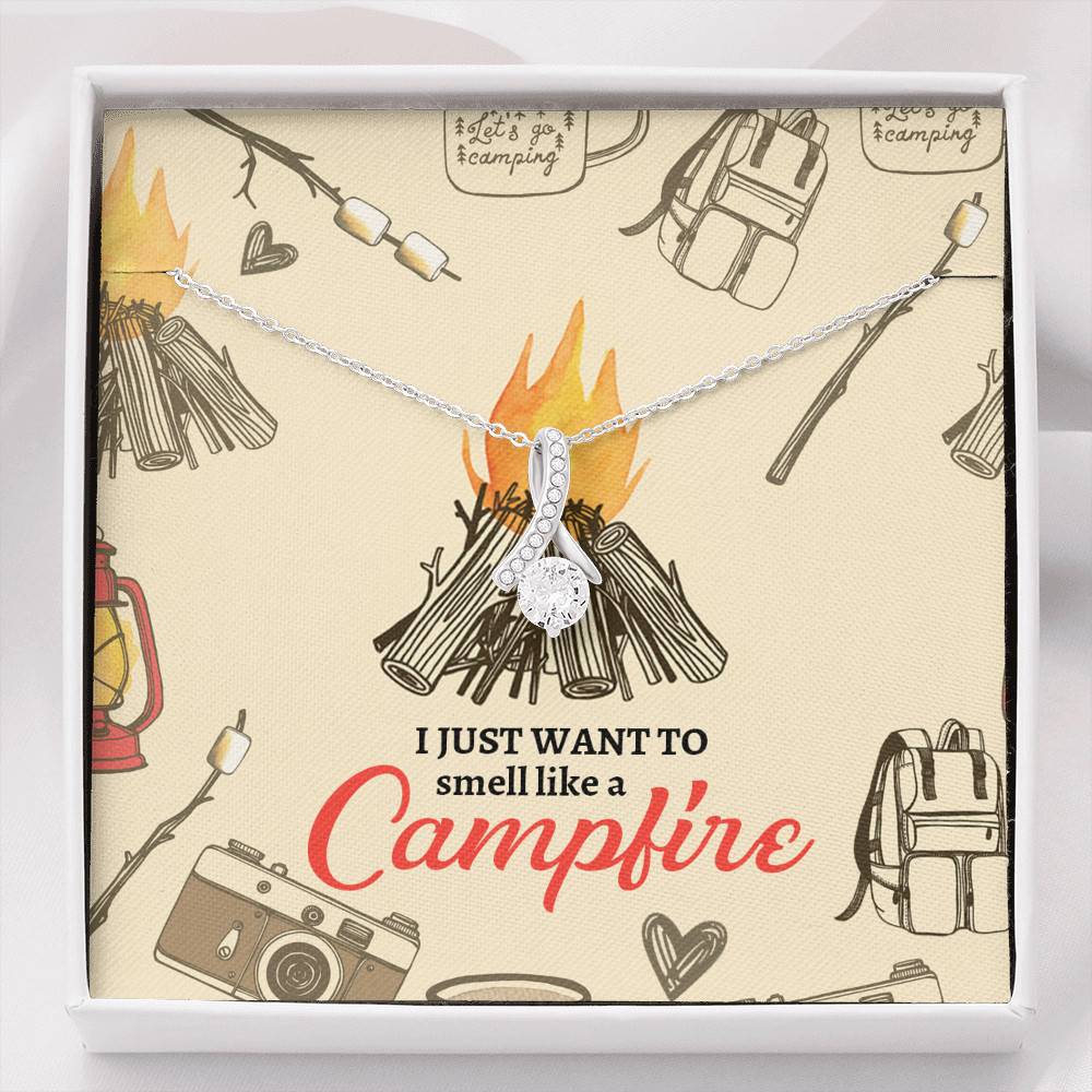 I Just Want To Smell Like A Camp Fire Alluring Beauty Necklace - Camping Necklace - Alluring Beauty Necklace I Just Want To Smell Like A Camp Fire Alluring Beauty Necklace - Camping Necklace - Alluring Beauty Necklace