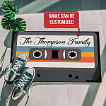 Personalized Welcome Mixtape Doormat - Outdoor Indoor Doormat