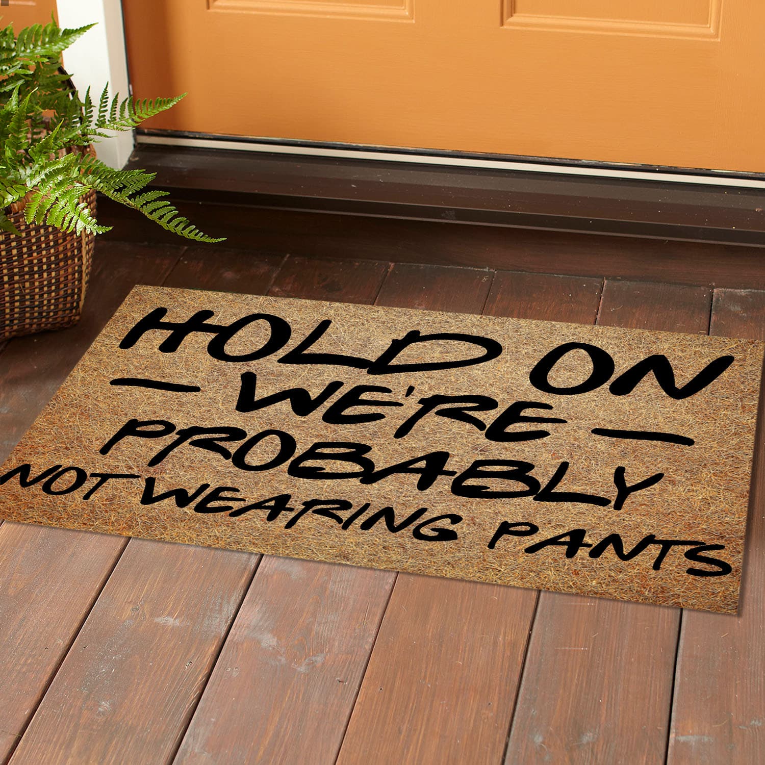 3NH. Hold On(3) Doormat Mockup 1