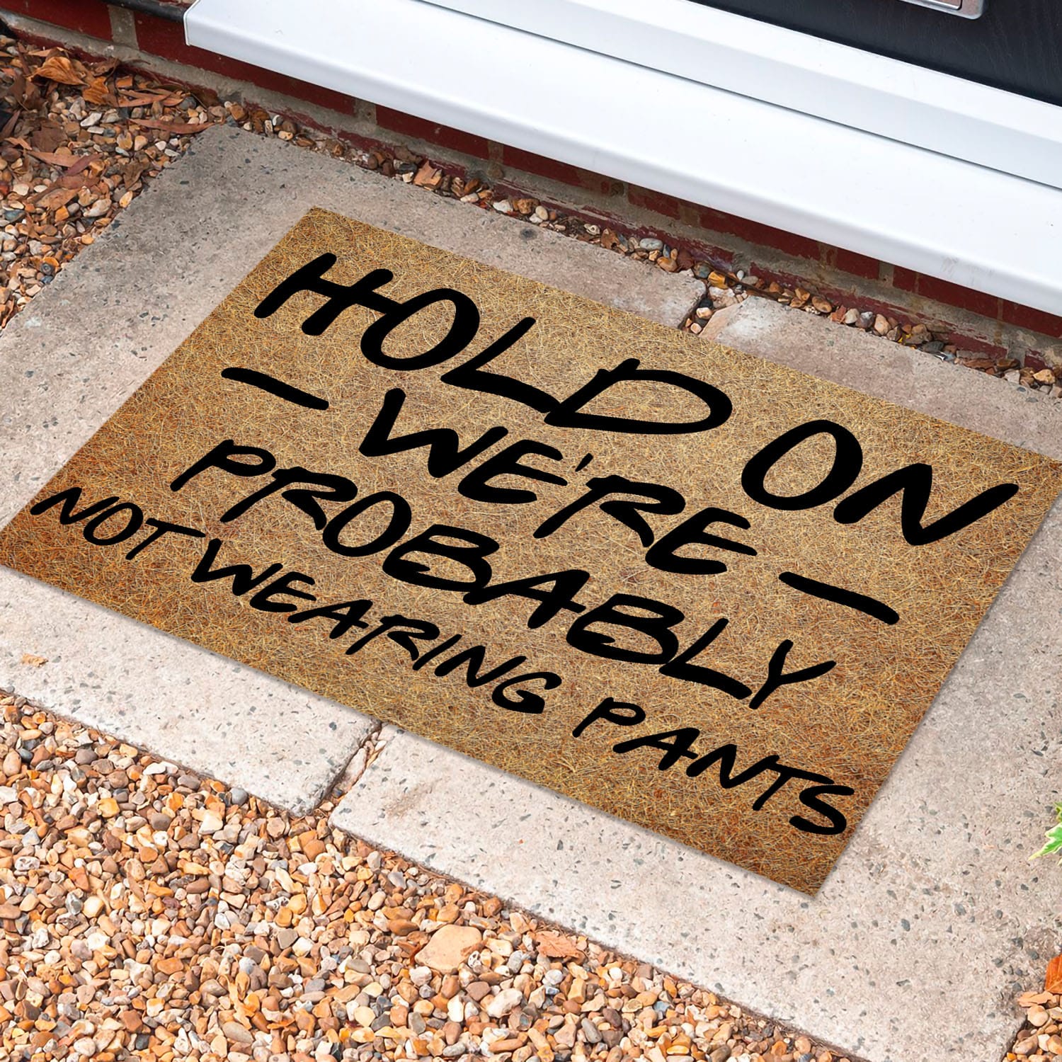 3NH. Hold On(3) Doormat Mockup 10