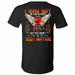 I May Not Be Full Blooded But Shirt, Black, V-Neck T-Shirt