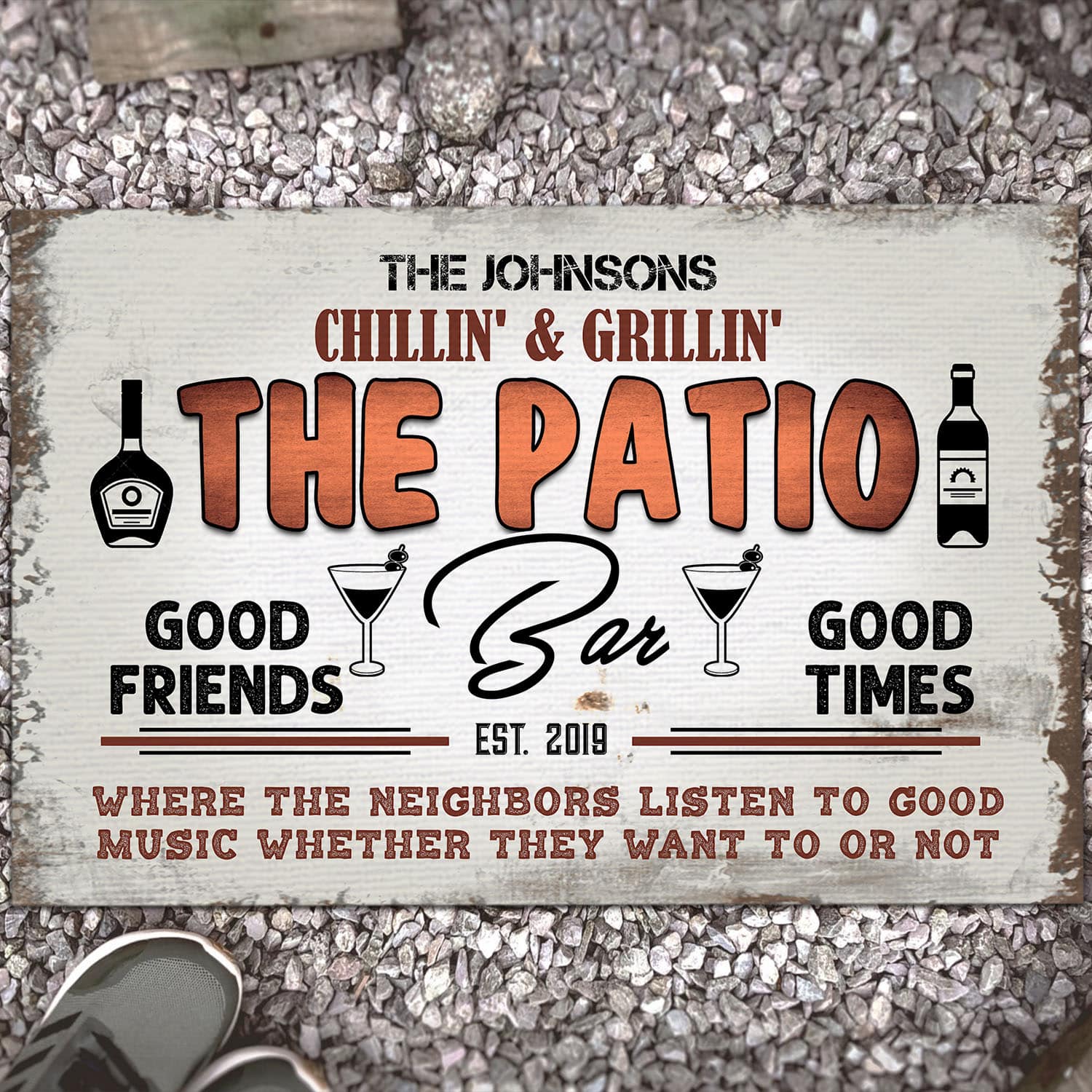 3O. The Patio BarSample Design Doormat Mockup 13