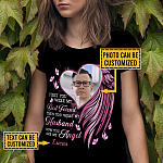 Custom Photo First You Were My Best Friend Then You Were My Husband Now You Are My Angel T-Shirt