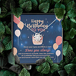 Happy Birthday To You Close Your Eyes And Make A Wish Love Knot Necklace - Cute Birthday Gifts For Women