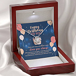 Happy Birthday To You Close Your Eyes And Make A Wish Love Knot Necklace - Cute Birthday Gifts For Women