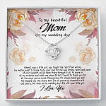 To My Beautiful Mom On My Wedding Day Still Your Little Girl Love Knot Necklace - Mother Of The Bride Gifts - Love Knot Necklace To My Beautiful Mom On My Wedding Day Still Your Little Girl Love Knot Necklace - Mother Of The Bride Gifts - Love Knot Necklace