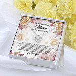 To My Beautiful Mom On My Wedding Day Still Your Little Girl Love Knot Necklace - Mother Of The Bride Gifts To My Beautiful Mom On My Wedding Day Still Your Little Girl Love Knot Necklace - Mother Of The Bride Gifts