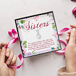 Sisters No Matter Where Life Takes Us We Will Always Be Connected by Heart Alluring Pendant Necklace