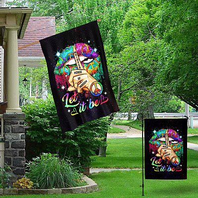 Alternative view of Whisper Words of Wisdom Decorative Garden Flag - Indoor Outdoor Flag - House Flag