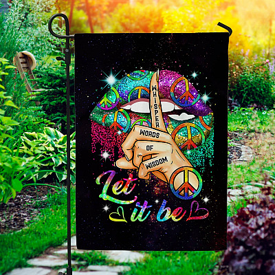 Whisper Words of Wisdom Decorative Garden Flag - Indoor Outdoor Flag - House Flag