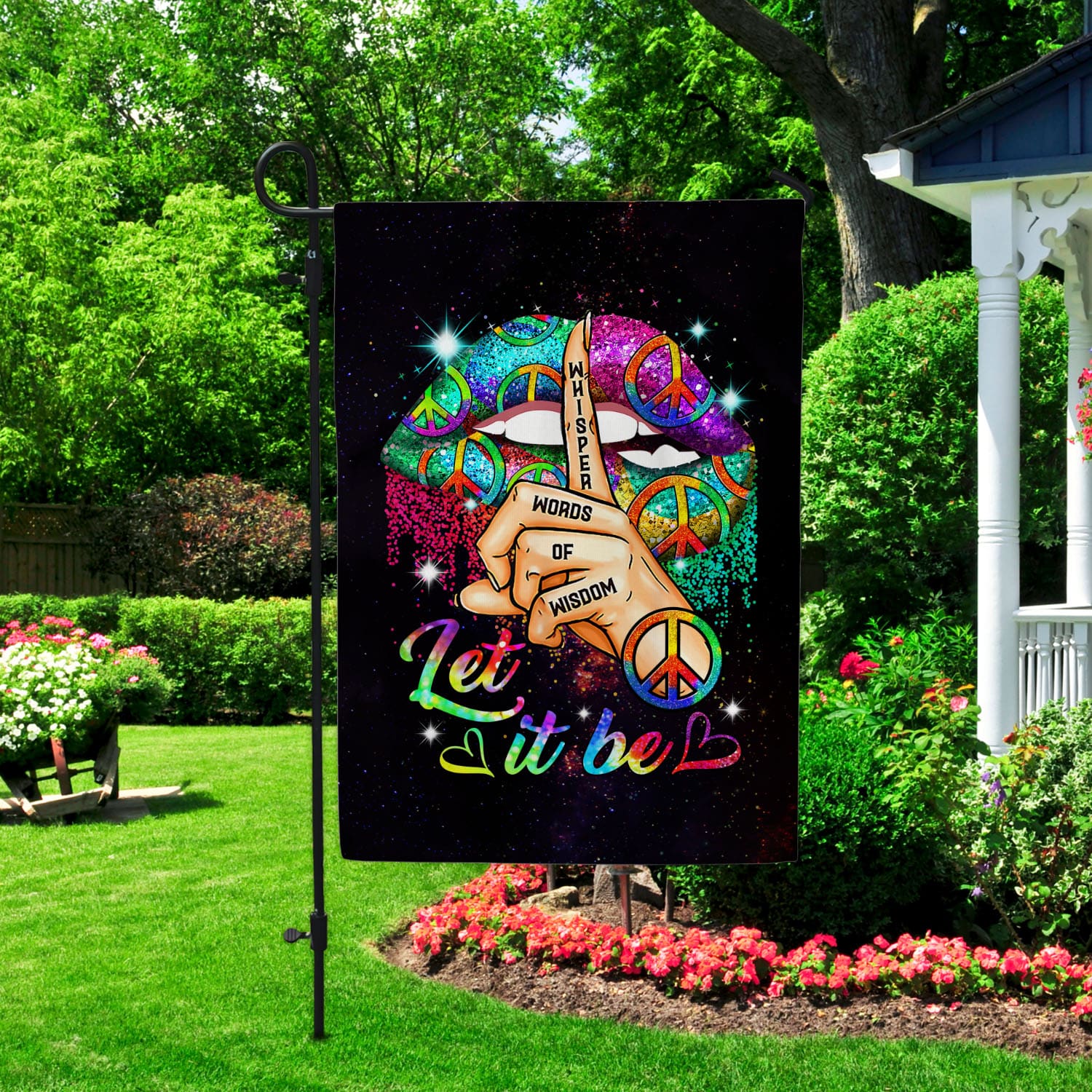 6NH. Let It Be_30x40 Garden Flag Mockup 2