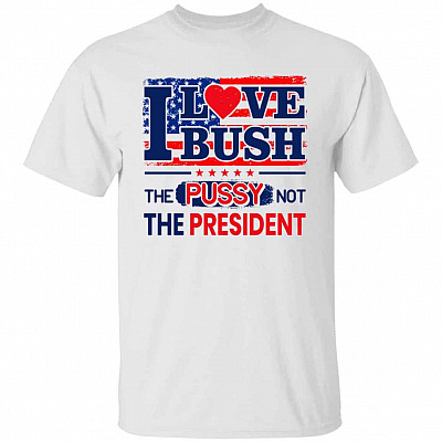 bush t, White, Unisex T-Shirt
