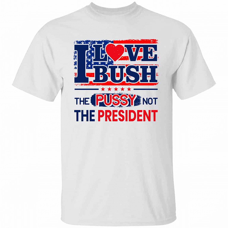 bush t, White, Unisex T-Shirt