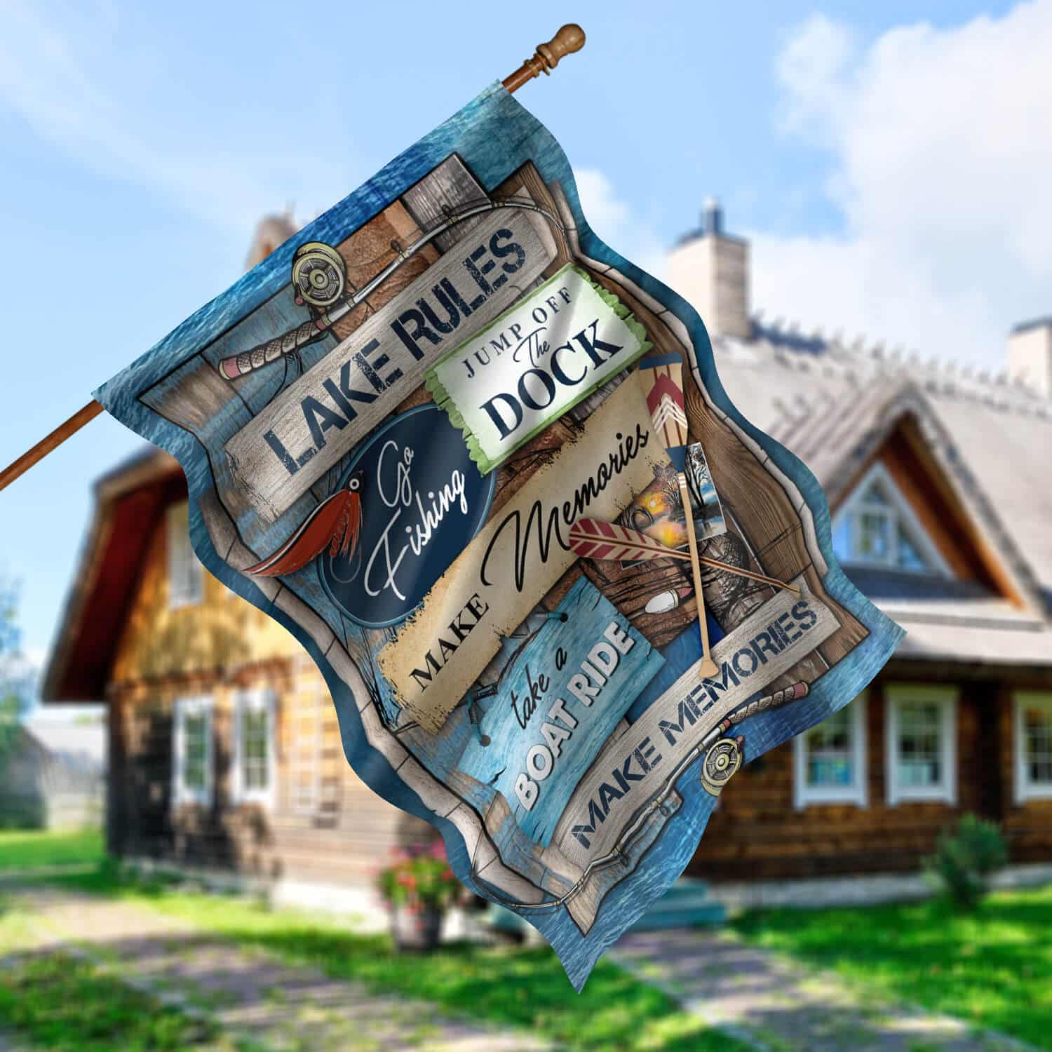 30x40 House Flag Mockup 5