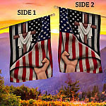 2O. Cross Behind-30x40 - s1 House Flag Mockup 2 Side