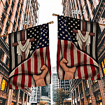 2O. Cross Behind-30x40 - s1 House Flag Mockup 2 Side-1