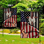 2O. Cross Behind-30x40 - s1 Garden Flag Mockup 2 Side