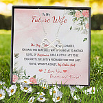 6VT. To My Future Wife The Day I Met Infinity Heart Necklace (Silver) 7