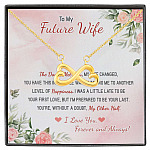 To My Future Wife The Day I Met You My Life Changed I Love You Forever And Always Infinity Heart Pendant Necklace