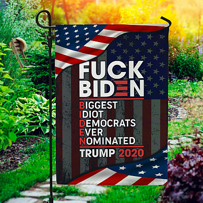 Fck Biden Trump 2020 Decorative Garden Flag - House Flag - Trump 2020 Flag