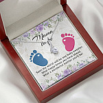Mama To Be What A Wonderful Mother You'll Be Alluring Beauty Necklace - Mom To Be Pregnancy New Mom Gift