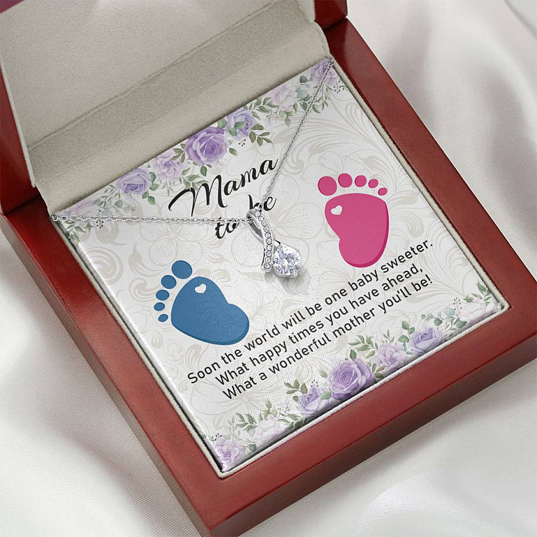 Mama To Be What A Wonderful Mother You'll Be Alluring Beauty Necklace - Mom To Be Pregnancy New Mom Gift