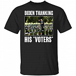 Biden Thanking Shirt, Black, Unisex T-Shirt