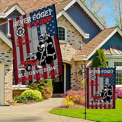 Alternative view of Never Forget 9 11 All Gave Some Some Gave All Outdoor Garden Flag - House Flag - Wall Flag