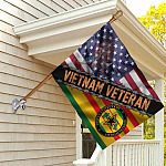Proud Vietnam Veteran American Flag – Vietnam War Veteran US Flag Pride Outdoor Garden Flag – House Wall Flag
