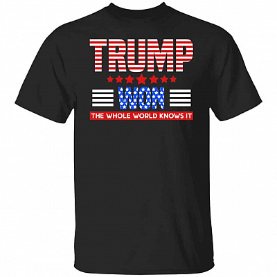 The Whole World Knows tee, Black, Unisex T-Shirt