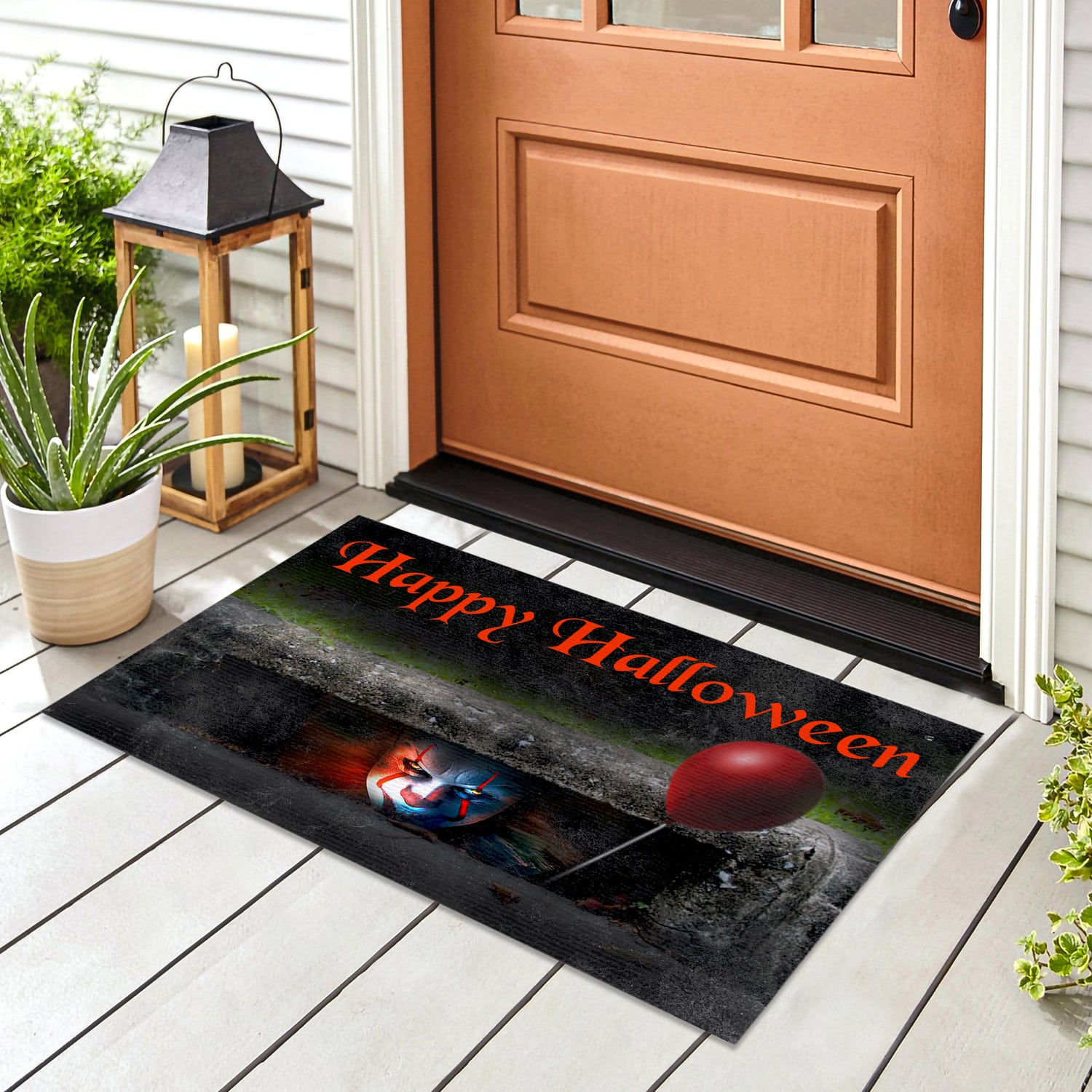 3KT. Happy Halloween - sample design Doormat mockup 8