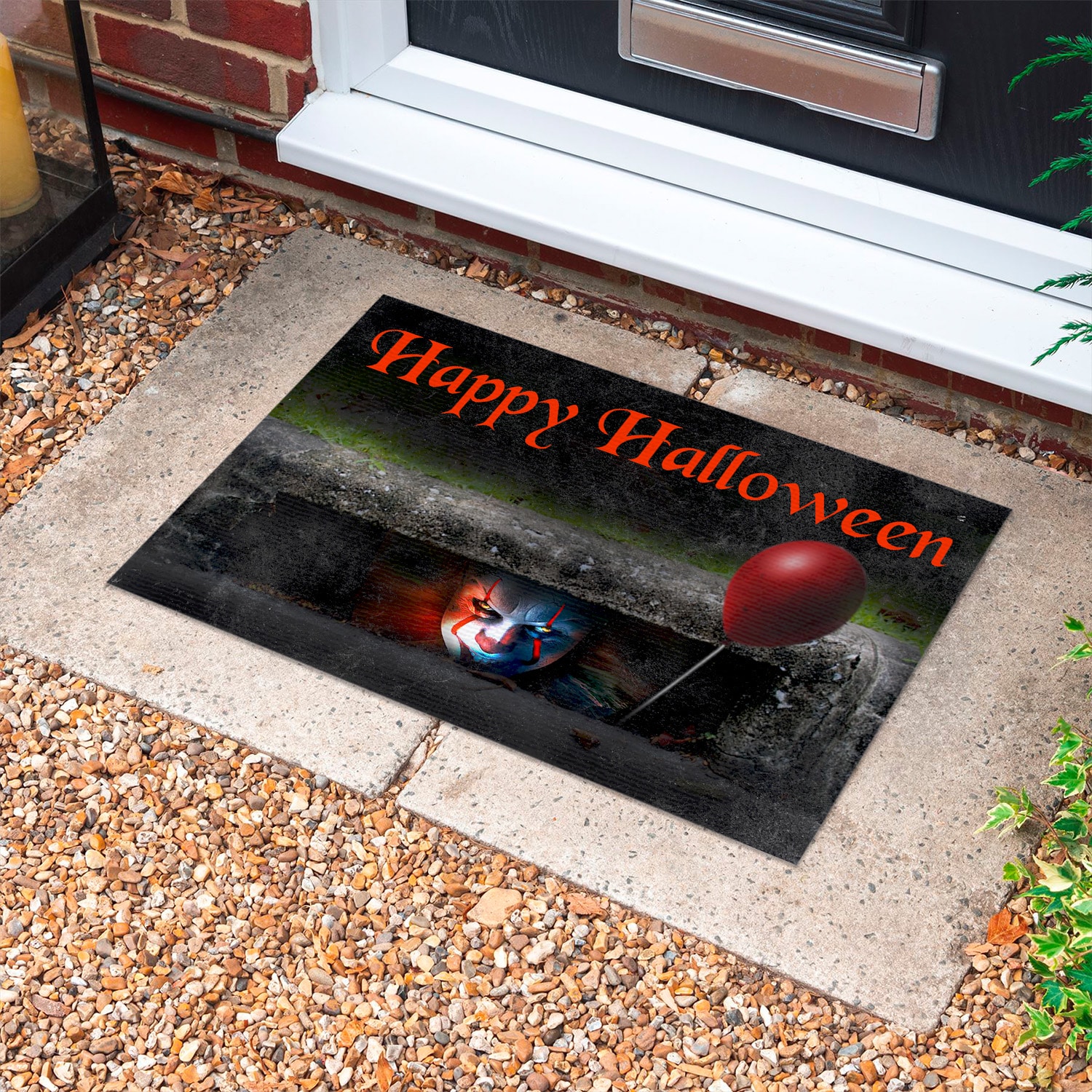 3KT. Happy Halloween - sample design Doormat mockup 10