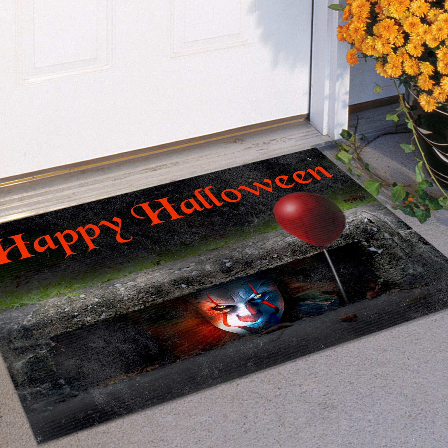 3KT. Happy Halloween - sample design Doormat mockup 11