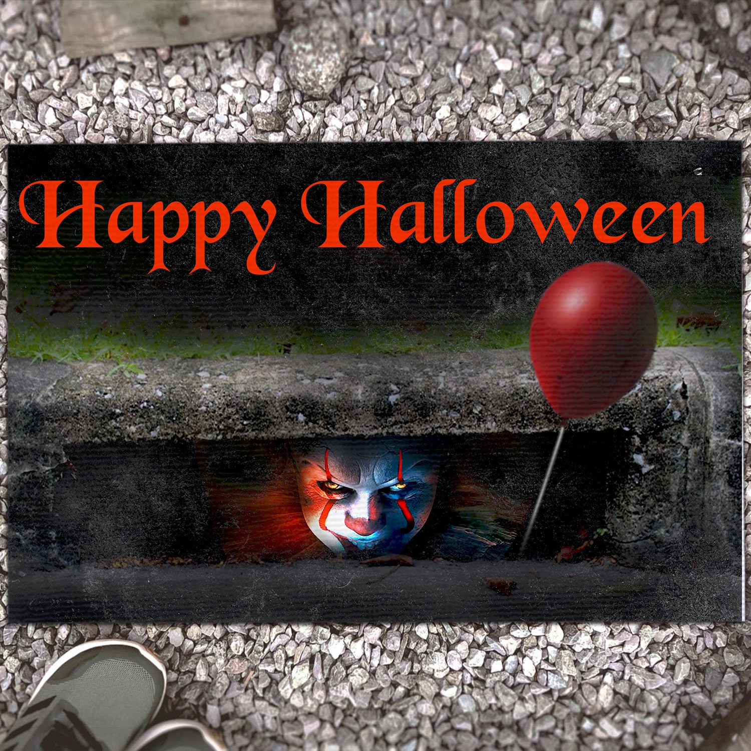 3KT. Happy Halloween - sample design Doormat mockup 13